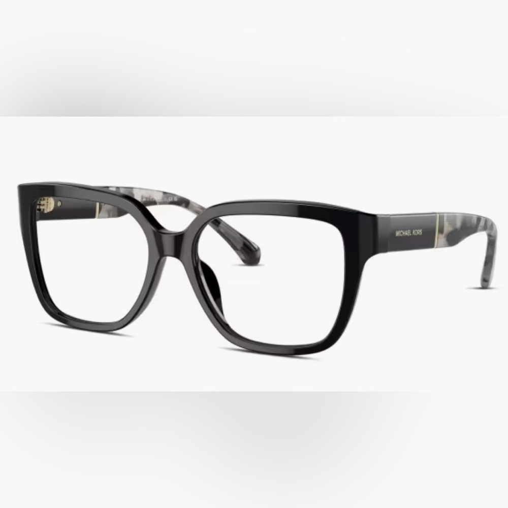 Michael Kors Glossy Black Women's Glasses Frames Leopard Tortise Accents